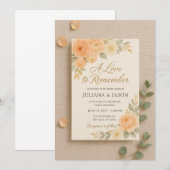 Faire-Part de Mariage Un Amour à Se Rappeler | Abr (Devant / Derrière)