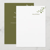 Faire-part de mariage - Une grande oreille (Devant / Derrière)