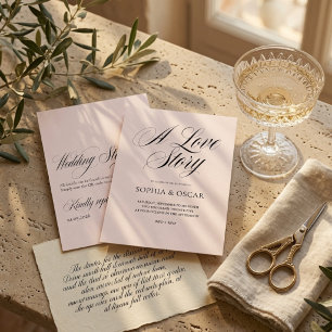 Faire-part de mariage 'Une histoire d'amour' avec