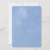 Faire-part de mariage Unicorne Bleue (Dos)