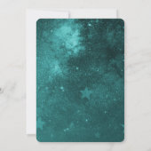 Faire-part de mariage Unicorne turquoise (Dos)