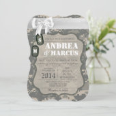 faire-part de mariage uniforme d'ACU Camo du 7h du (Debout devant)