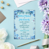 faire-part de mariage union joyeuse avec fleurs bl (Insitu (Mariage))