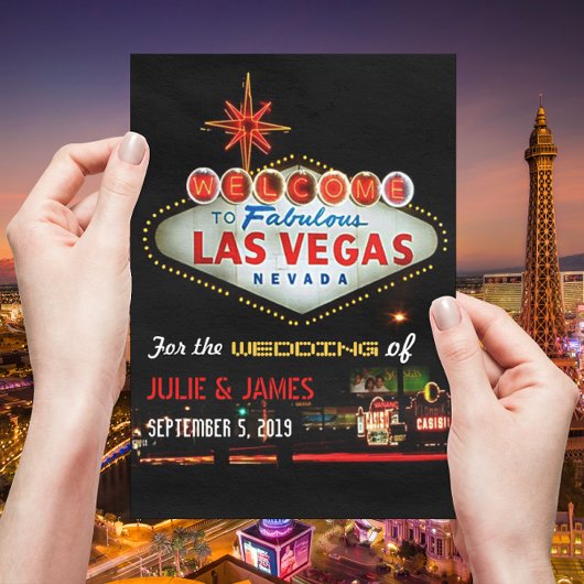 Faire-part de mariage unique à Las Vegas