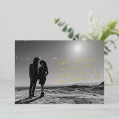 Faire-part de mariage unique avec photo manuscrite (Debout devant)