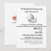 Faire-part de mariage unique et drôle (Devant / Derrière)