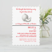 Faire-part de mariage unique et drôle (Debout devant)