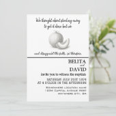 Faire-part de mariage unique et drôle (Debout devant)