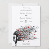 Faire-part de mariage unique, fantaisiste (Devant)