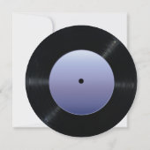 Faire-part de mariage unique Retro Vinyl Record (Dos)