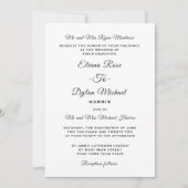 Faire-part de mariage universel traditionnel forme (Devant)