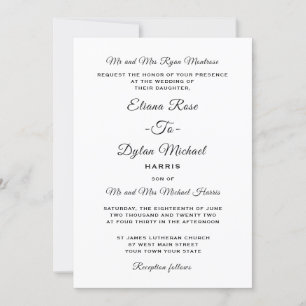 Faire-part de mariage universel traditionnel forme