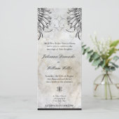 Faire-part de mariage urbain de tatouage à ailes (Debout devant)