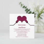 Faire-part de mariage USB Love Connection, Fuchsia (Debout devant)