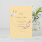 Faire-part de mariage Vague d'Or Luxe | Mode Éléga (Debout devant)