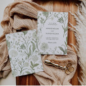 Faire-part de mariage végétal