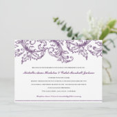 Faire-part de mariage Venise (Violet) (Debout devant)