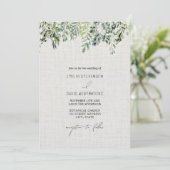 Faire-part de mariage verdoyant (Debout devant)