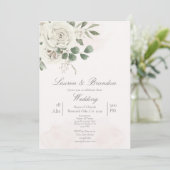 Faire-part de mariage verdoyant (Debout devant)