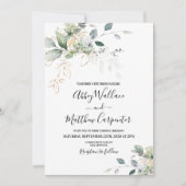Faire-part de mariage verdoyant (Devant)
