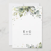 Faire-part de mariage verdoyant (Dos)