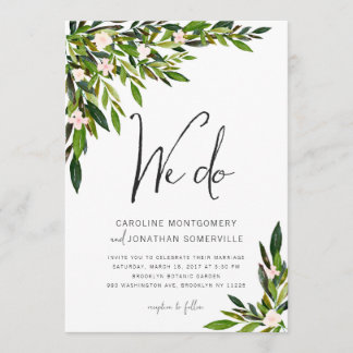 Faire-part de mariage verdoyant Ensemble Invitatio