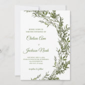 Faire-part de mariage verdoyant, Faire-part de mar (Devant)