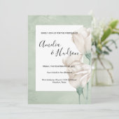 faire-part de mariage verdoyant tendance (Debout devant)