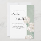 faire-part de mariage verdoyant tendance (Devant)