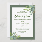 faire-part de mariage verdoyante (Devant)