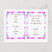 Faire-part de mariage - verset de la Bible, coeur  (Dos)