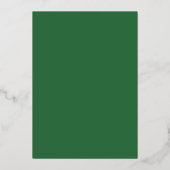 Faire-part de mariage vert avec véritable feuille (Verso)