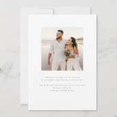 Faire-part de mariage vert chasseur de Whitford (Dos)
