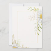 Faire-part de mariage vert Chrysanthemum (Dos)