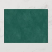 Faire-part de mariage vert émeraude Abstraite (Dos)