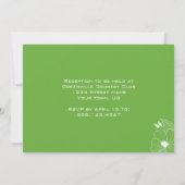 Faire-part de mariage vert et blanc tropical moder (Dos)