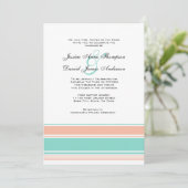 Faire-part de mariage vert et bracelet (Debout devant)
