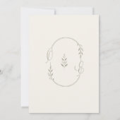 Faire-part de mariage vert neutre saga Olive moder (Dos)