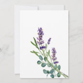 Faire-part de mariage vert pourpre Eucalyptus (Dos)