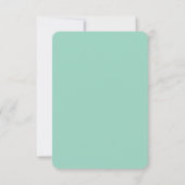 Faire-part de mariage vert sauge, ensemble minimal (Dos)