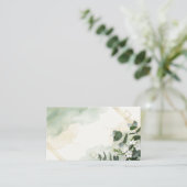 Faire-part de mariage vert sauge moderne | Minimal (Debout devant)