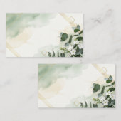 Faire-part de mariage vert sauge moderne | Minimal (Devant / Derrière)