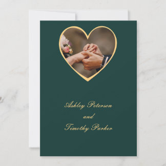 faire-part de mariage verte