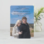 Faire-part de mariage verticale du texte supérieur (Debout devant)