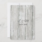 Faire-part de mariage verticale du texte supérieur (Dos)