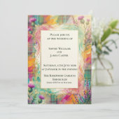 Faire-part de mariage vibrant Tartan Thistle (Debout devant)