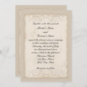 Faire-part de mariage victorien (Devant / Derrière)