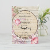 Faire-part de mariage victorien chic de Shabby (Debout devant)