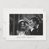 Faire-part de mariage victorien noir et ivoire (Dos)