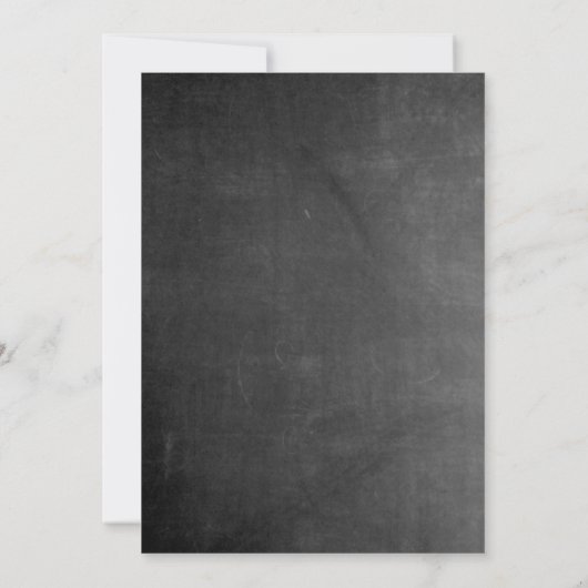 Faire-part de mariage victorien sur tableau noir v (Dos)